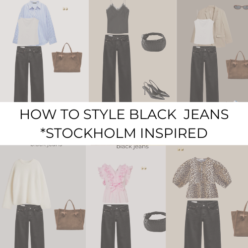 10 Ways To Style Black Straight Jeans